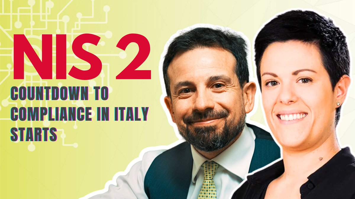 dirittodigitale's tweet image. 🎙️ NIS 2 – Il conto alla rovescia per la conformità in Italia è ufficialmente iniziato

⌨️ In questo episodio Giulio Coraggio e Giulia Zappaterra di DLA Piper spiegano cosa significa la conformità alla direttiva NIS 2

#NIS2 #NIS #conformità #italia #cybersecurity #dlapiper