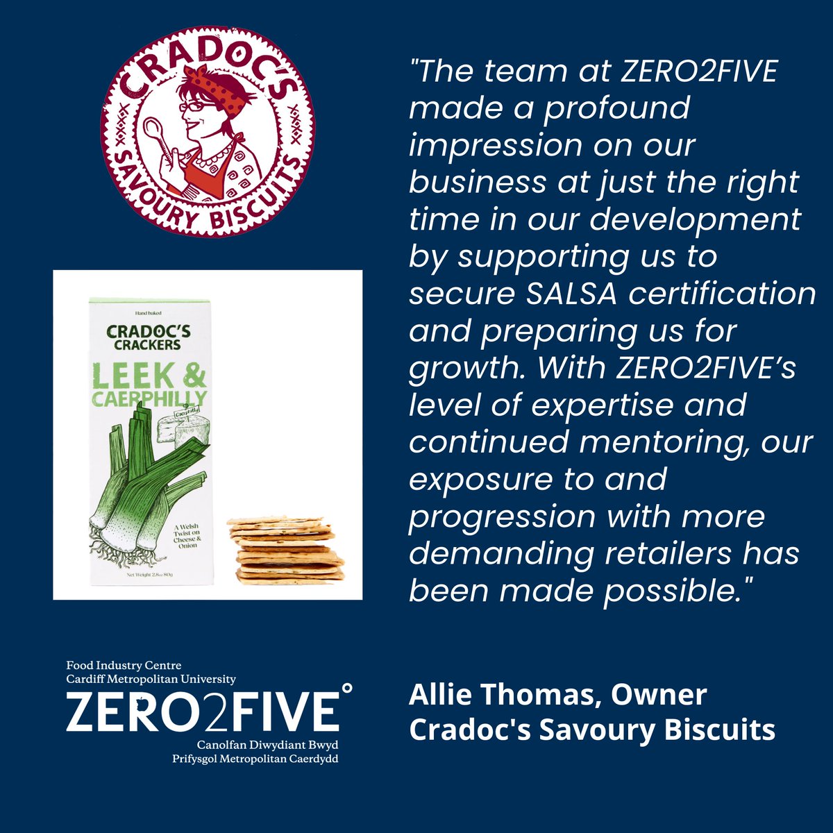 ZERO2FIVE first supported Cradoc’s to secure SALSA certification in 2019. We have continued to deliver regular internal audits to help maintain their SALSA certification and have also provided the company with a range of market insight support. 

zero2five.org.uk/success-storie…