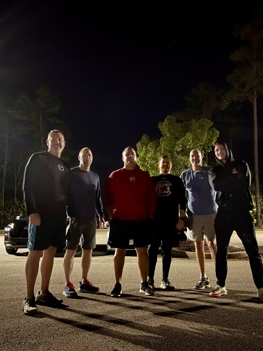 5 pax <a href="/F3GOAT/">F3 G.O.A.T</a> plus one late Russian (Drago) threw a frisbee and did a bunch of exercises. <a href="/F3LakeMurray/">F3 Lake Murray</a> 
Luke 22:13