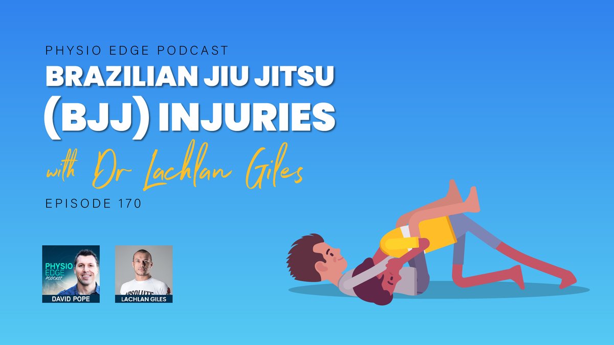 In this podcast, David Pope (APA Titled Musculoskeletal and Sports and Exercise Physio) explores BJJ injuries with Dr. Lachlan Giles—a BJJ black belt and world-class BJJ competitor, 1st Place IBJJF Pan-Pacific Championship 2016 &amp; 2017, 3rd place ADCC 2019 Open weight division