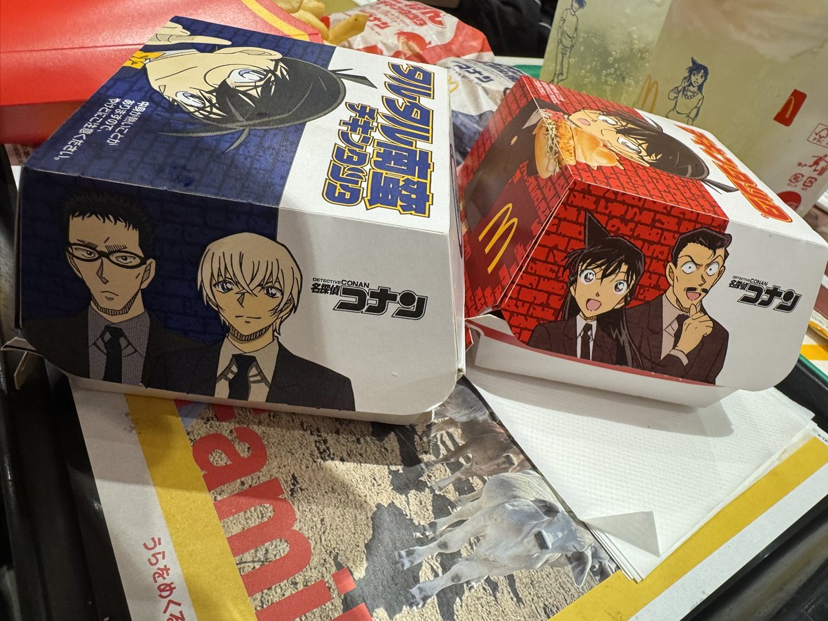 scar_bullet's tweet image. 隻眼の残像を鑑賞する前に…
コナン×マクドナルド🍔🍟🥤
2年連続コラボ👏
7徹夜7日振りのご飯だから1人で食べれる。
後数時間もしない内に放映される‼️
デザイン完璧✨
#チキンタツタ #タルタル南蛮
#チキンタツタ黄金の御馳走ついに登場
#名探偵コナン