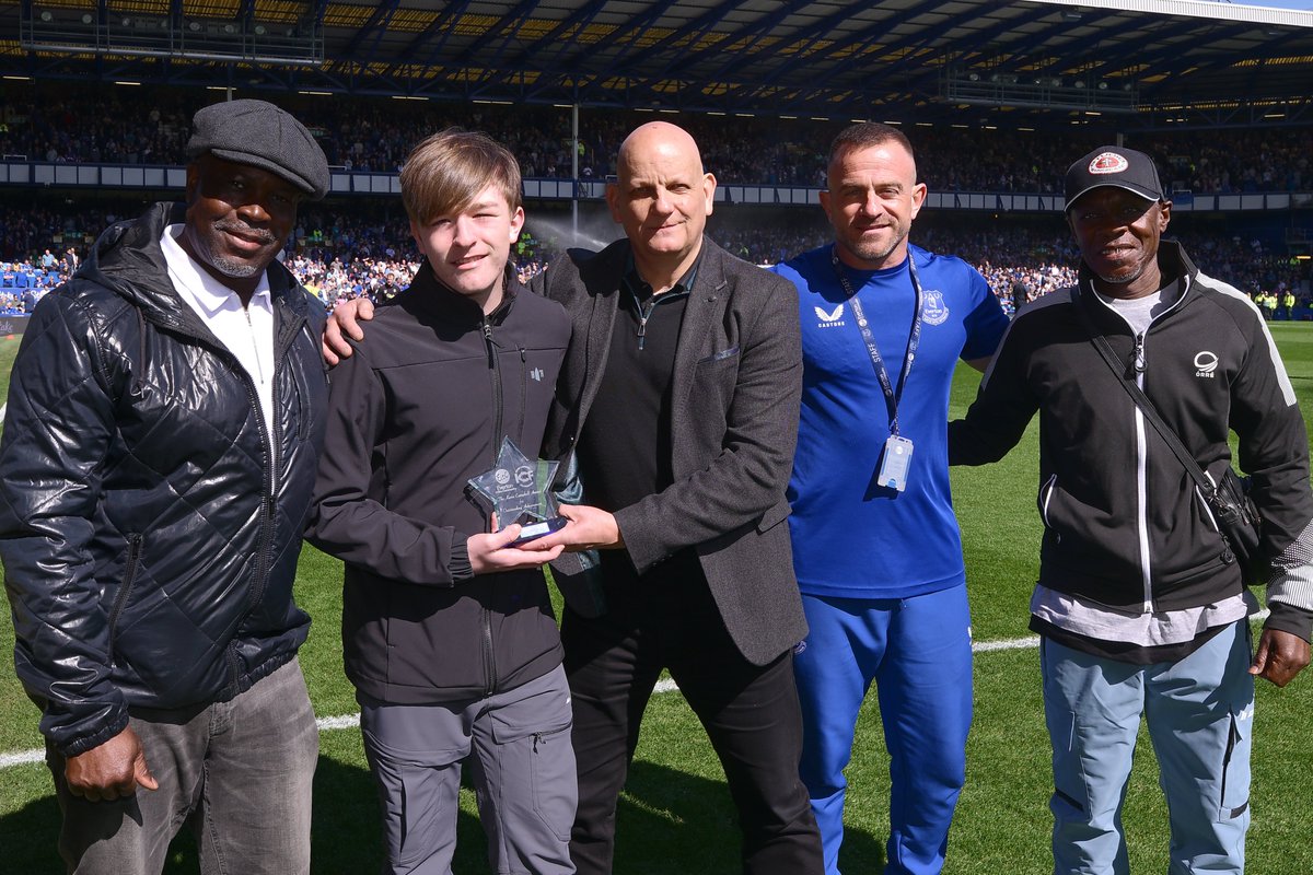 🫶🏆 Congratulations to EitC’s Young Ambassador, Joe, who received the prestigious Kevin Campbell Award at Everton’s home game against Arsenal.

In partnership with <a href="/KJCfoundation/">The Kevin Campbell Foundation</a>, this award celebrates outstanding resilience, leadership and determination - continuing the
