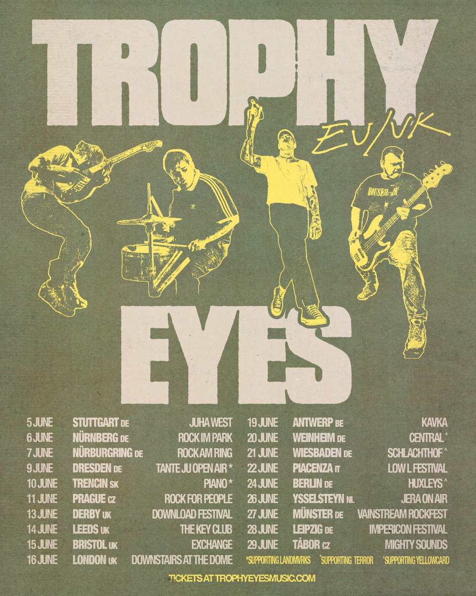 EU/UK! Headline shows just added! + a massive run of festival dates. Not long now. See you this June.