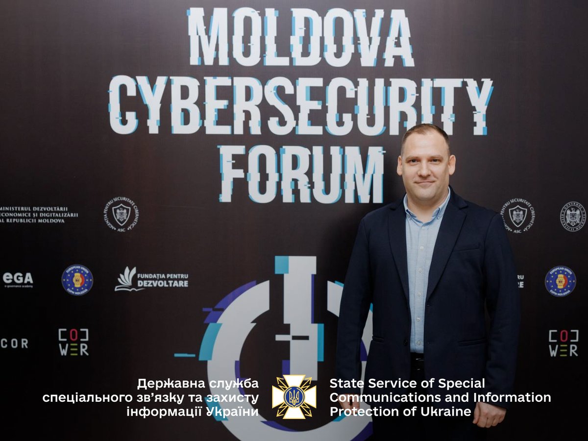 Ukrainian cybersecurity expertise in full-scale war shared at Moldova Cybersecurity Forum 👇surl.li/fxiuop

#CyberSecurity #cyber