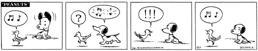 ClassicStrips's tweet photo. Peanuts By Charles Schulz 04-17-51 https://t.co/tplyWguFSh