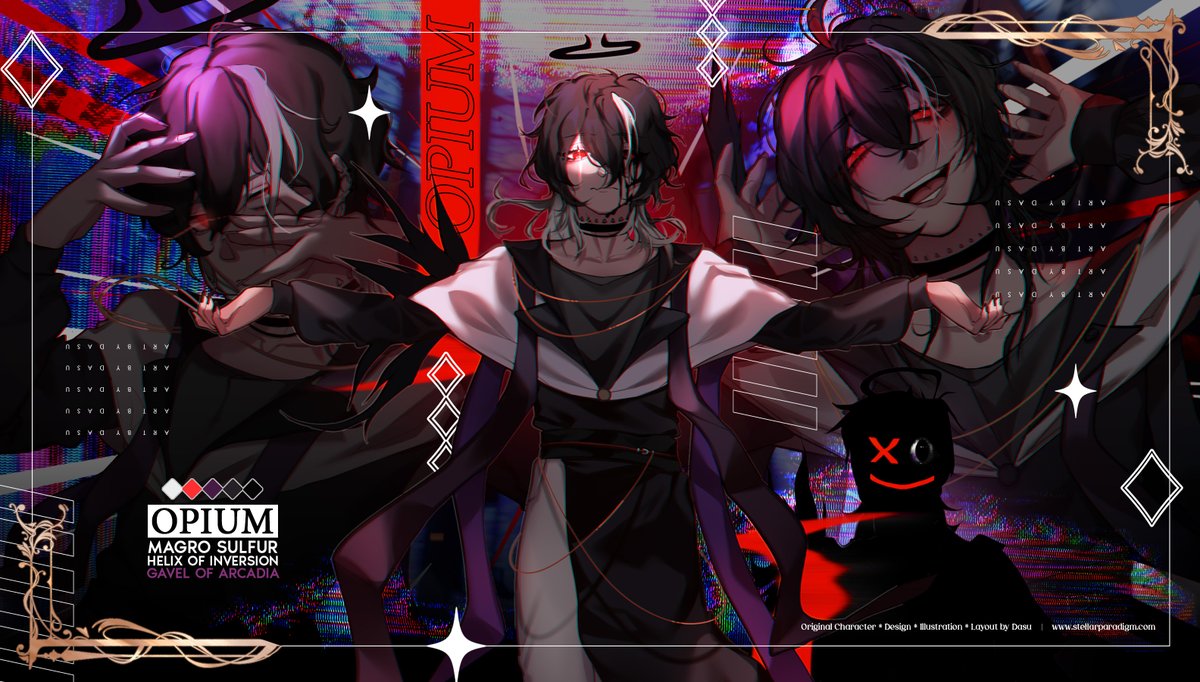 My original character 🐦‍⬛ Opium 🐦‍⬛ !!
Votum Cathedria's crow Czar :3 one of the strongest villains in my web series, Stellar Paradigm.

🐦‍⬛ He also has an original song: youtu.be/mo_hy0yVrA0

everything made by me
#stellarparadigm