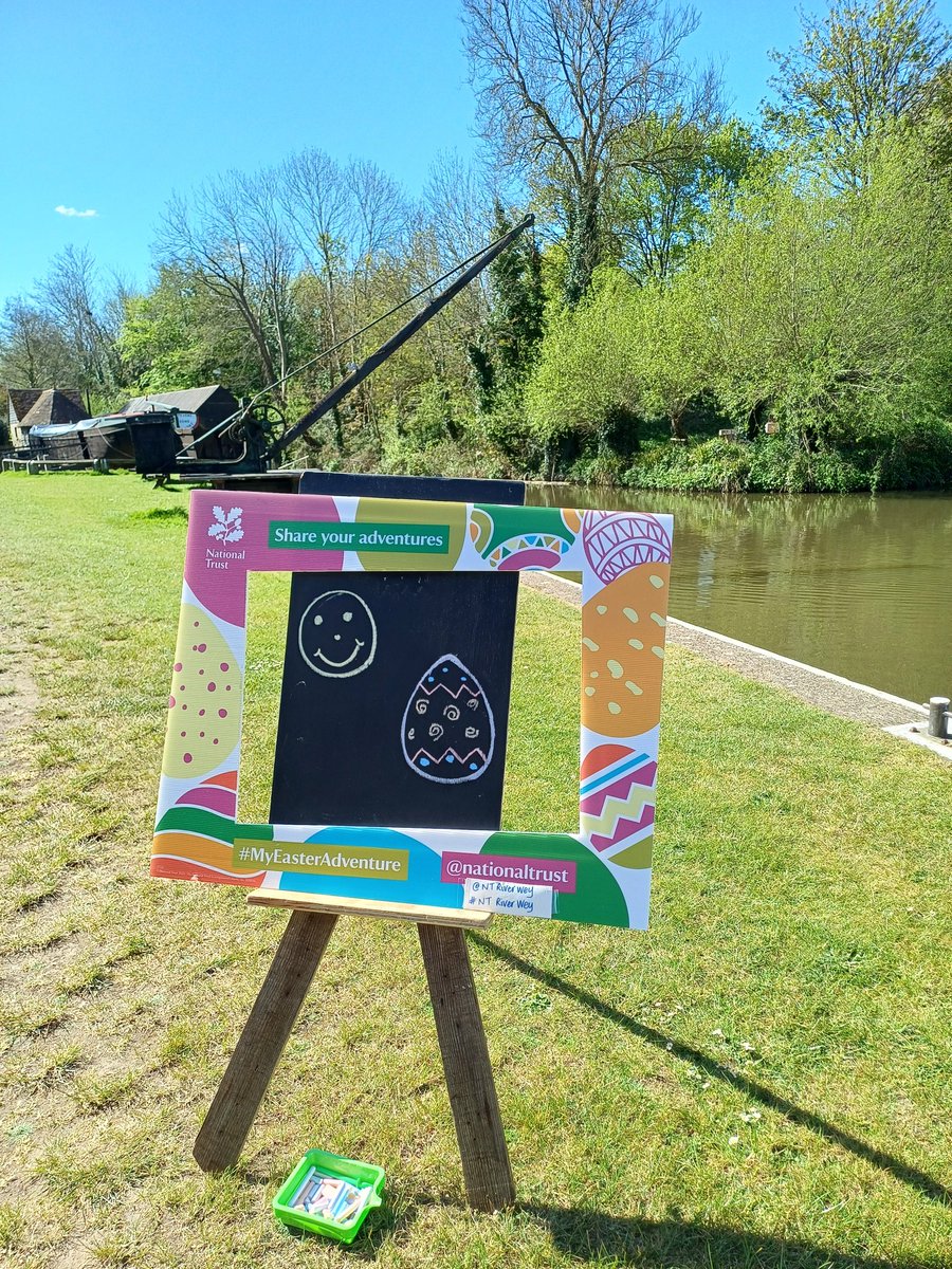 NTRiverWey's tweet photo. Spring into our Easter trail at Dapdune Wharf this Friday 18 - Monday 21, 11am-5pm. Hippity hop through our rabbit racecourse, play pictionary, make a clay egg cup and a paper kite plus much more. Prices are £3.50 per trail which includes a trail sheet, bunny ears and a dairy... https://t.co/DMvtEuZSX6