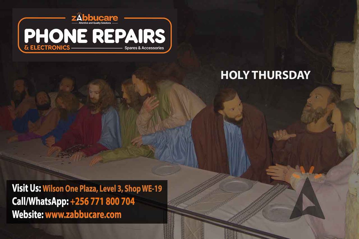 zabbucare_group's tweet image. 🐦 Tweet 1/3
🕊️ Holy Thursday Special!
Give your phone a NEW BEGINNING this sacred season! ✨
At @Zabbucare(Zabbucare Phone Repairs) , we:
🔧 Repair screens
⚡ Restore batteries
📱 Revive devices
15% OFF repairs TODAY!
#HolyThursday #KampalaTech