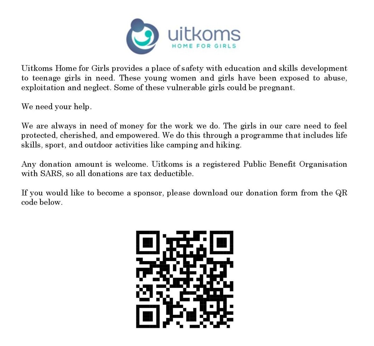 Uitkoms Home for Girls (@uitkomshome) on Twitter photo 