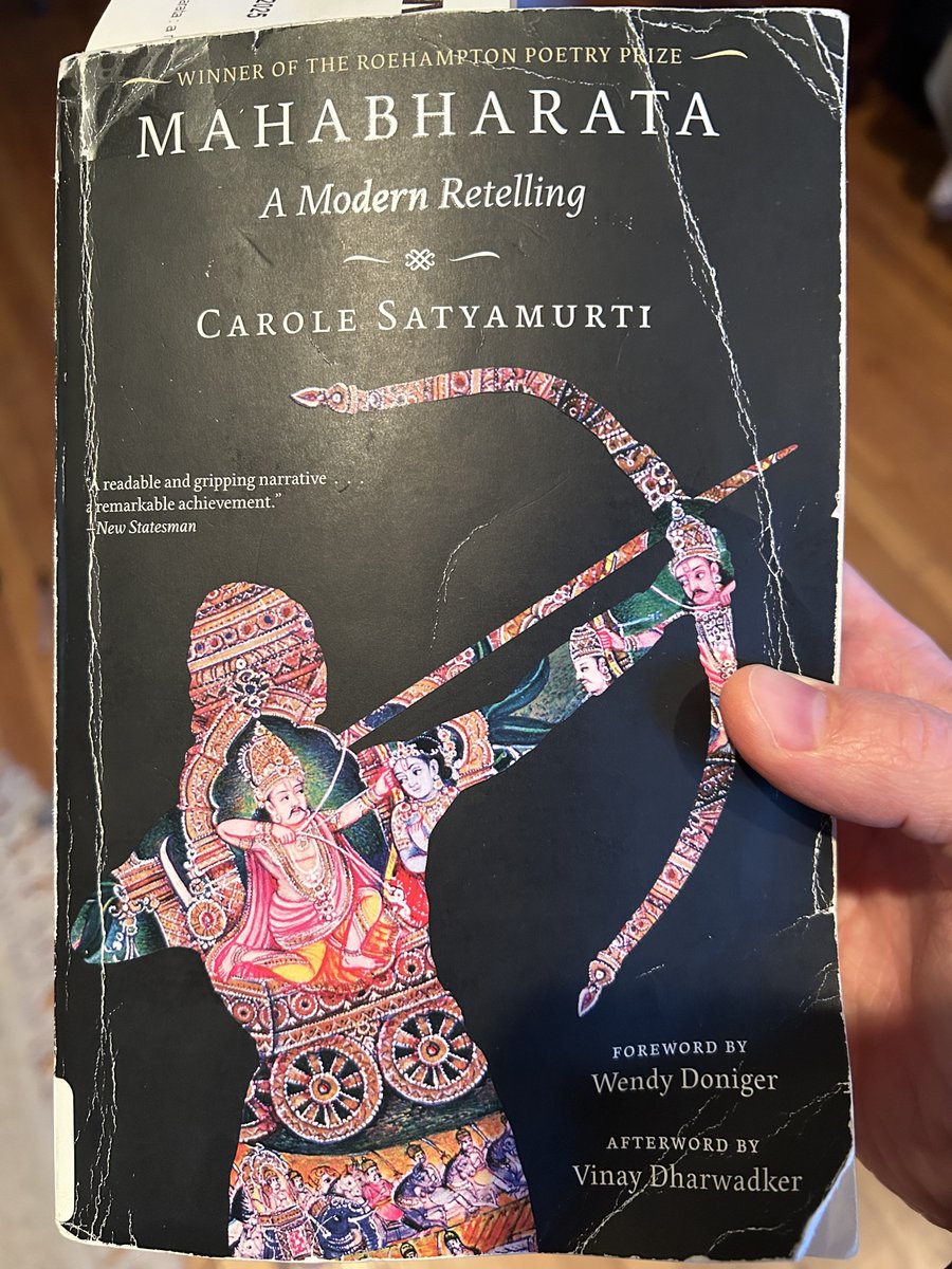 Started this translation of the Mahabharata today. I have read parts of it before but have never tried reading the whole thing. 
#amreading