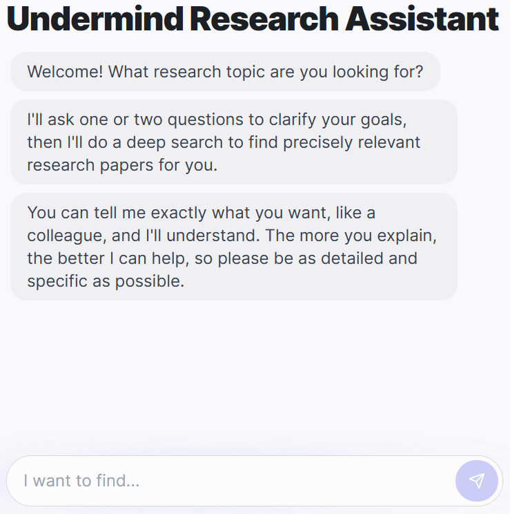 Faheem_uh's tweet image. PhD Students – How to identify research gap in minutes?

Meet Undermind – a tool for identifying research gap.

Here is how it works.
 
1. Go to shorturl.at/JbOMl and log in.
 
2. Enter your research area. 
 
3. For example, 𝑖𝑚𝑝𝑎𝑐𝑡 𝑜𝑓 𝑐𝑙𝑖𝑚𝑎𝑡𝑒 𝑐ℎ𝑎𝑛𝑔𝑒…