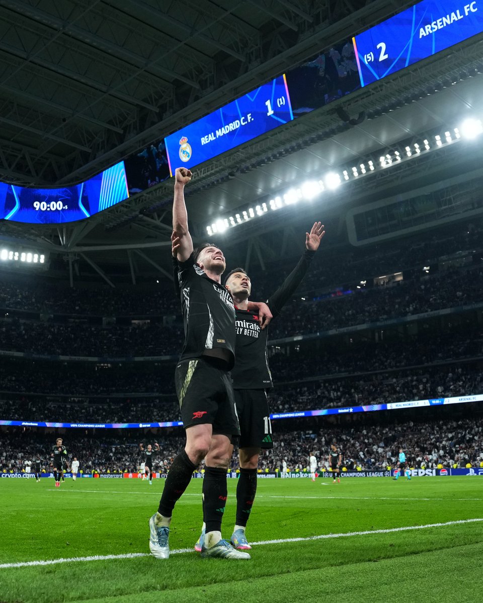 The Arsenal at the Bernabéu 🔴

#UCL