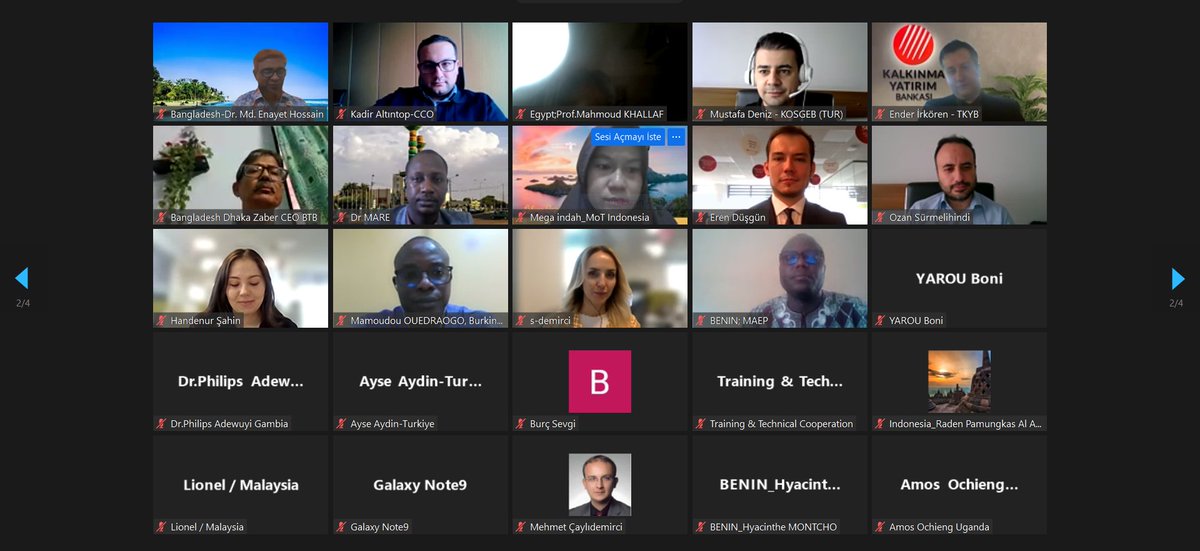 On April 8, 2025, 70 experts from 23 project owners participated in an online training session on implementing the COMCEC Project Funding. Key topics included roles, monitoring, reporting, critical issues, and PMIS basics.