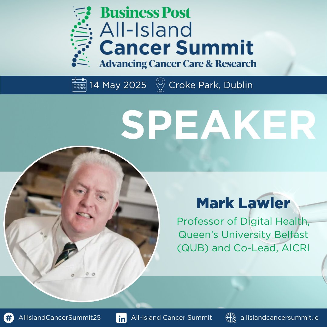 Mark Lawler (@qubcancerprof) on Twitter photo Excited to speak in Croke Park <a href="/businessposthq/">Business Post</a> inaugural All-Island Cancer Summit on 14th May. I'll be highlighting the huge opportunity for cancer research & care on the island when we work together. We need to compete, not against each other, but against our common enemy Excited to speak in Croke Park <a href="/businessposthq/">Business Post</a> inaugural All-Island Cancer Summit on 14th May. I'll be highlighting the huge opportunity for cancer research & care on the island when we work together. We need to compete, not against each other, but against our common enemy