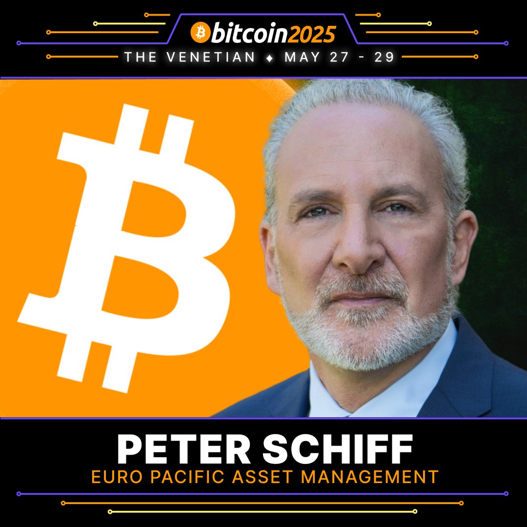 GOLDBUG PETER SCHIFF TO SPEAK IN LAS VEGAS‼️ Schiff has dismissed Bitcoin  since it was $1, but now he created his own Strategic Bitcoin Reserve - the  tides are turning? 👀