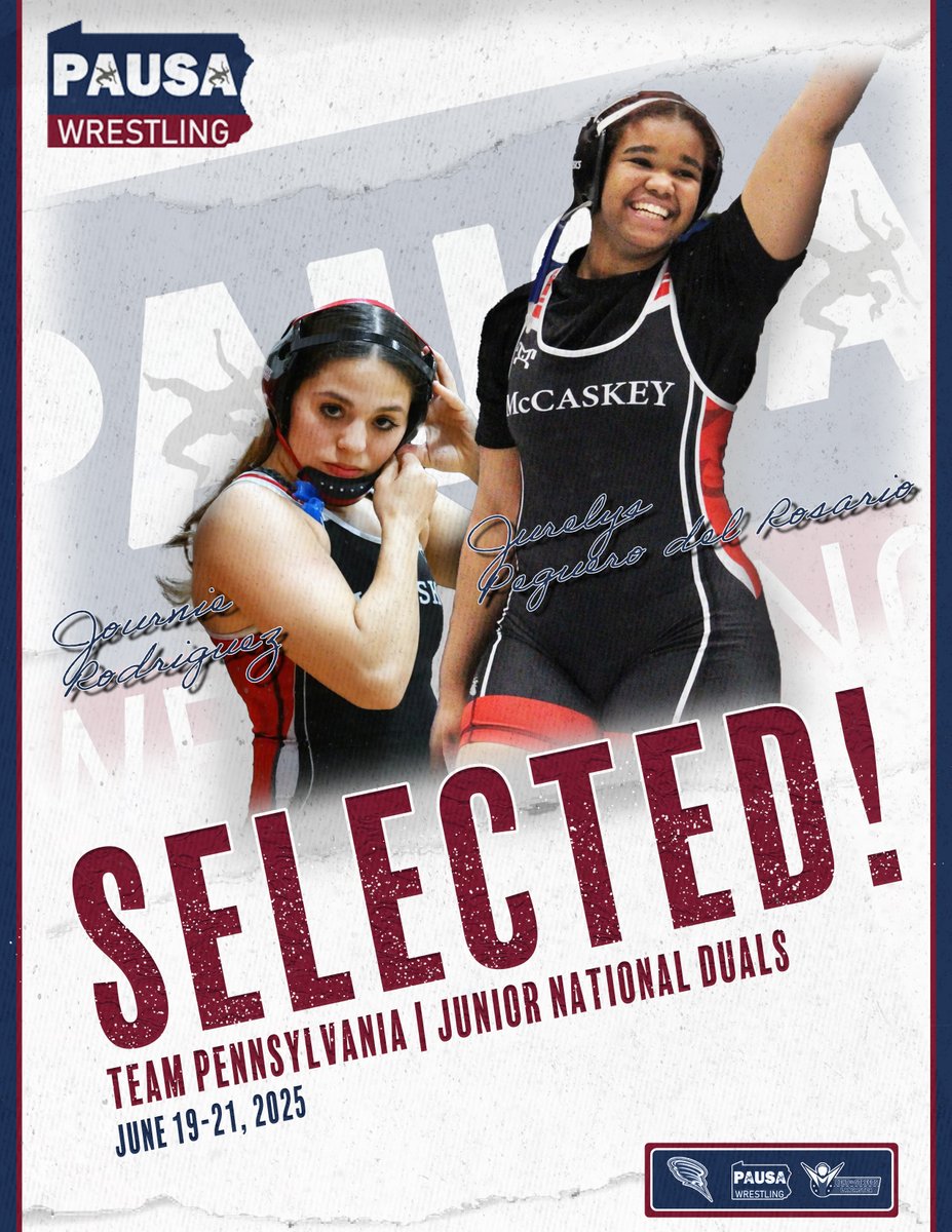 BOOM! 👊💥

Our very own Journie Rodriguez and Jurelys Peguero del Rosario will be joining the <a href="/PAUSAW_/">Pennsylvania USAW</a> / <a href="/elisalackey21/">Elisa Lackey</a> out at the USAW Junior National Duals this June! Both will be competing at the next level at Lock Haven and Ursinus respectively. Proud of them both!