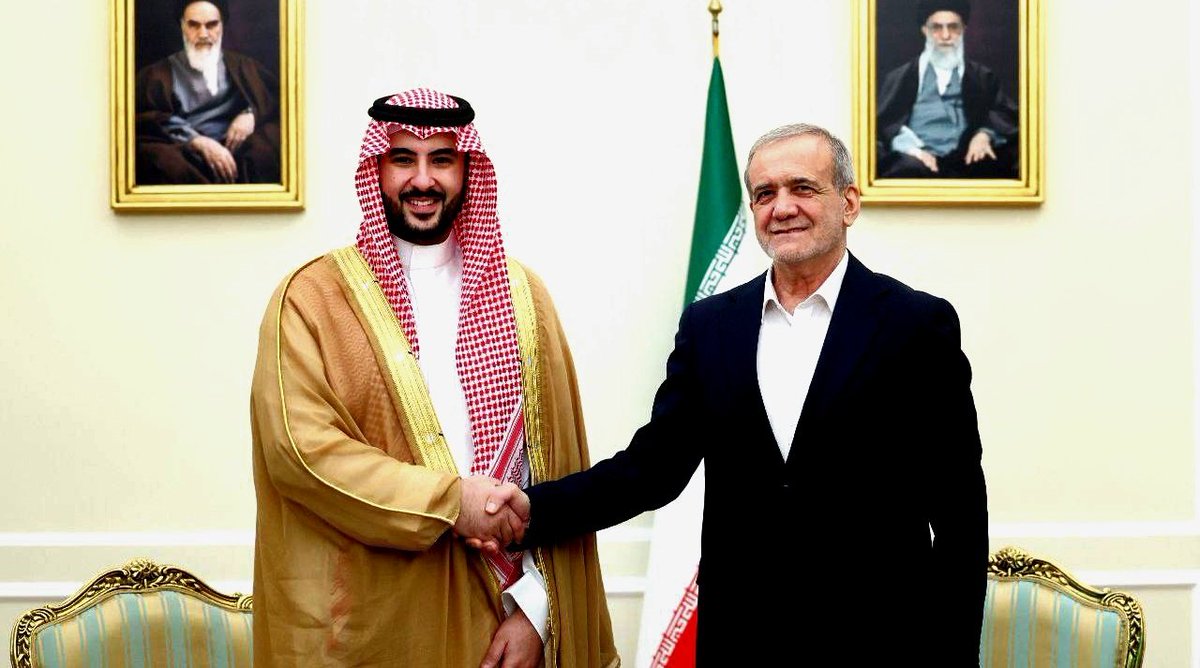 Saudi Minister of Defense:

From now on, I say openly and with pride that Saudi Arabia considers Iran a friend, a brother and an honorable neighbor.