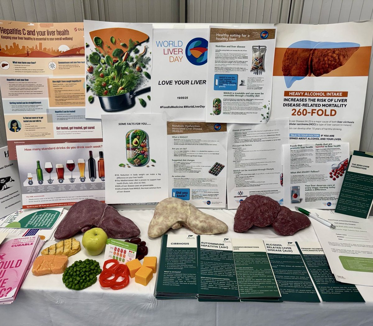 Cork University Hospitals (@cuh_cork) on Twitter photo In advance of #WorldLiverDay on Apr 19th, the Hepatology Team at CUH hosted an awareness day today.
The theme, “Food is Medicine,” highlights the vital role of nutrition in maintaining liver health and preventing liver disease.
<a href="/IrelandLiver/">Irishliverfoundation</a> <a href="/IrishLiverNurse/">Irish Hepatology Nurses Association (IHNA)</a> In advance of #WorldLiverDay on Apr 19th, the Hepatology Team at CUH hosted an awareness day today.
The theme, “Food is Medicine,” highlights the vital role of nutrition in maintaining liver health and preventing liver disease.
<a href="/IrelandLiver/">Irishliverfoundation</a> <a href="/IrishLiverNurse/">Irish Hepatology Nurses Association (IHNA)</a>