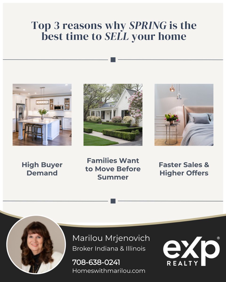 marilouhomes's tweet image. Did you know that Spring is typically the best time of year for the real estate market?

The first step is to evaluate your home and help you understand what it might sell for. Reach out today and we can start the home selling process together!

#springselling #homesellingtip