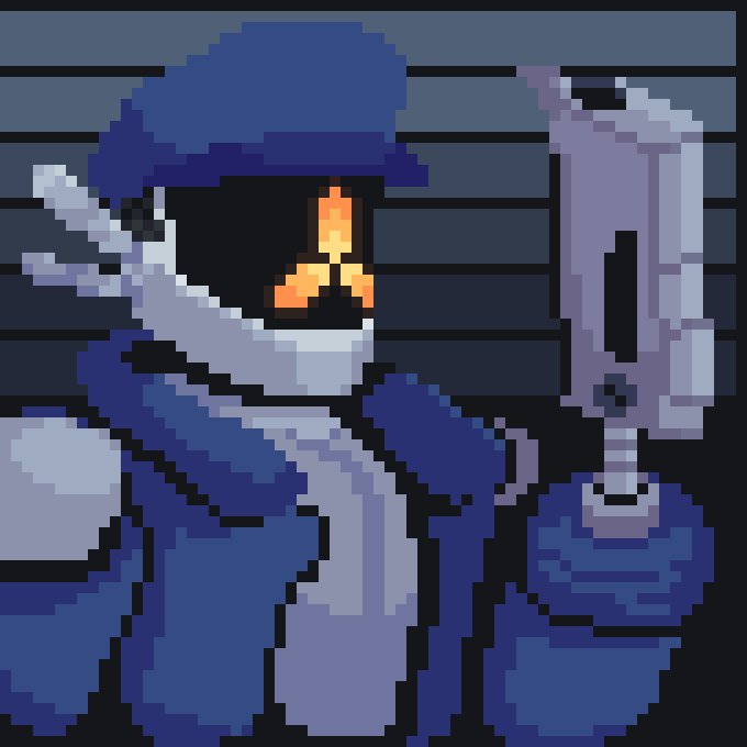 Winslow's repost reminded me I redid this to better fit the artstyle LOL #riskofrain #captain #pixelart