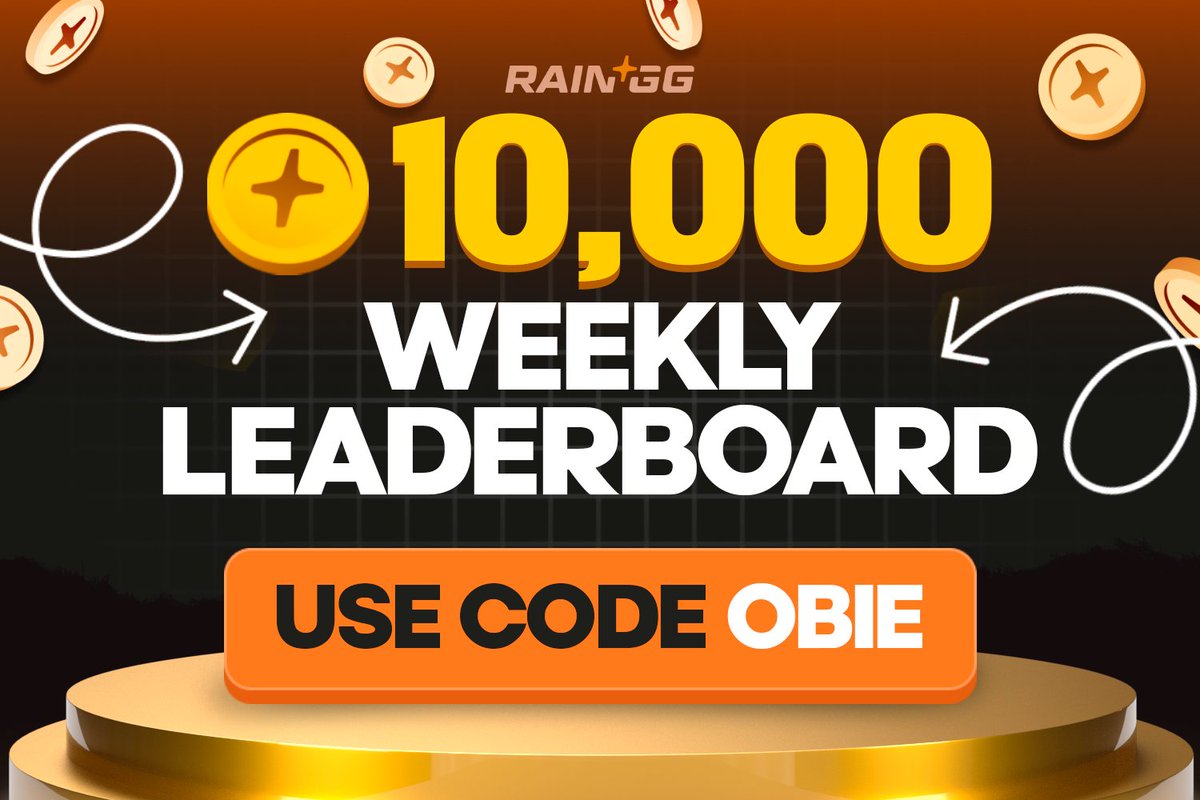 obierewards's tweet photo. 🚨 $10,000 WEEKLY WAGER LEADERBOARD IS LIVE! 🚨

We’re officially in uncharted territory now boys… TEN. THOUSAND. DOLLARS. Every. Single. Week.

CODE: OBIE ➡️ https://t.co/6oIvE2frWA (5% Deposit Bonus & 3 Free Cases)  

That’s $40,000 a month in giveaways just for supporting under code OBIE — absolutely unreal and it's all thanks to YOU. This is one of, if not, the biggest weekly youtuber leaderboard on https://t.co/XpFDP68FIi and it's only going to get bigger and better from here!

🏆 PRIZE BREAKDOWN 🏆
🥇 1st – $3,000 + VIP Role 
🥈 2nd – $2,000 + VIP Role 
🥉 3rd – $1,500 + VIP Role 
4th – $1,000
5th – $750
6th – $500 
7th – $400 
8th – $300 
9th – $250 
10th – $200

Much love and best of luck, 
– Obie <3