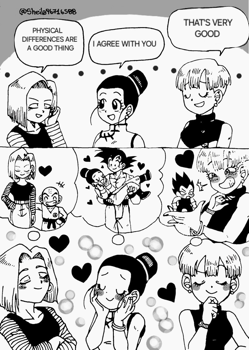 Sheila96716588's tweet image. 【Physical Differences】
#悟チチ #gochi #DragonBallZ