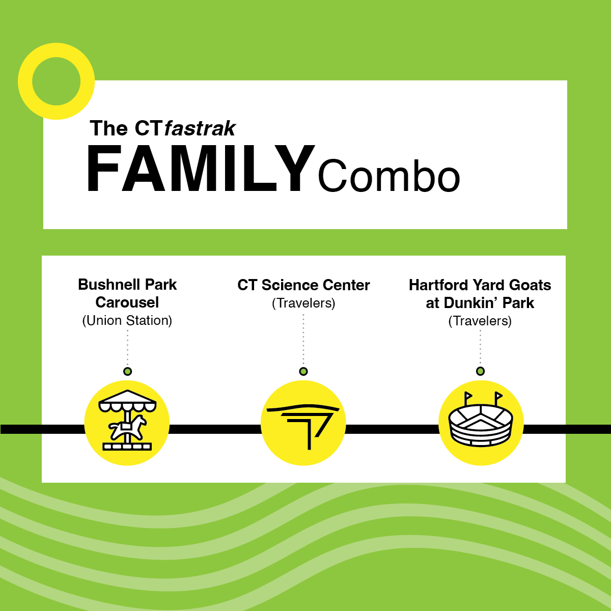 The ultimate family day is just a bus ride away! 

Hop on CTfastrak and visit the Bushnell Park Carousel, CT Science Center, and a Yard Goats game—all without the hassle of parking! 👨‍👩‍👧‍👦🚍✨

#CTfastrak #FastTrackToFun #FamilyFunOnTheGo #RideRelaxExplore