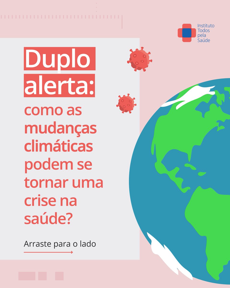 todospelasaude's tweet image. Aumento de casos de dengue, óbitos por calor extremo e insegurança alimentar: Não faltam exemplos de como as mudanças climáticas impactam a saúde pública. O que fazer diante disso? Saiba mais abrindo as imagens!

#ITpS #TodosPelaSaúde