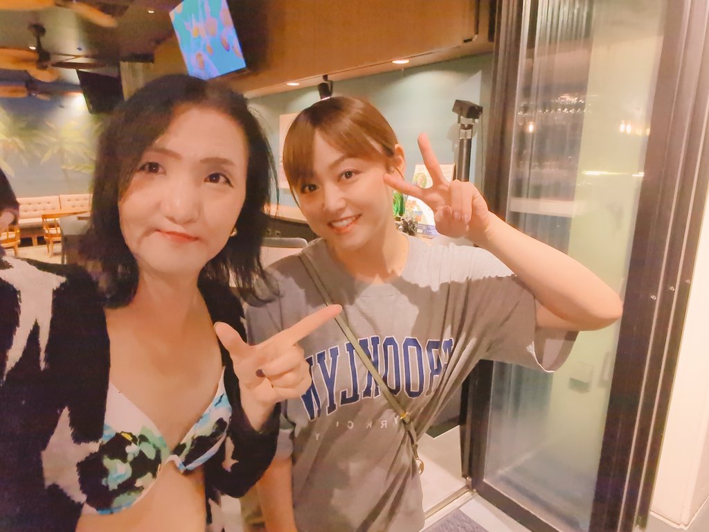 mlinadj's tweet image. なおさんも来てくれたよー🏝️
次回は5/22(木)です！
#PalmTreeParadise
#パームロイヤルホテル那覇