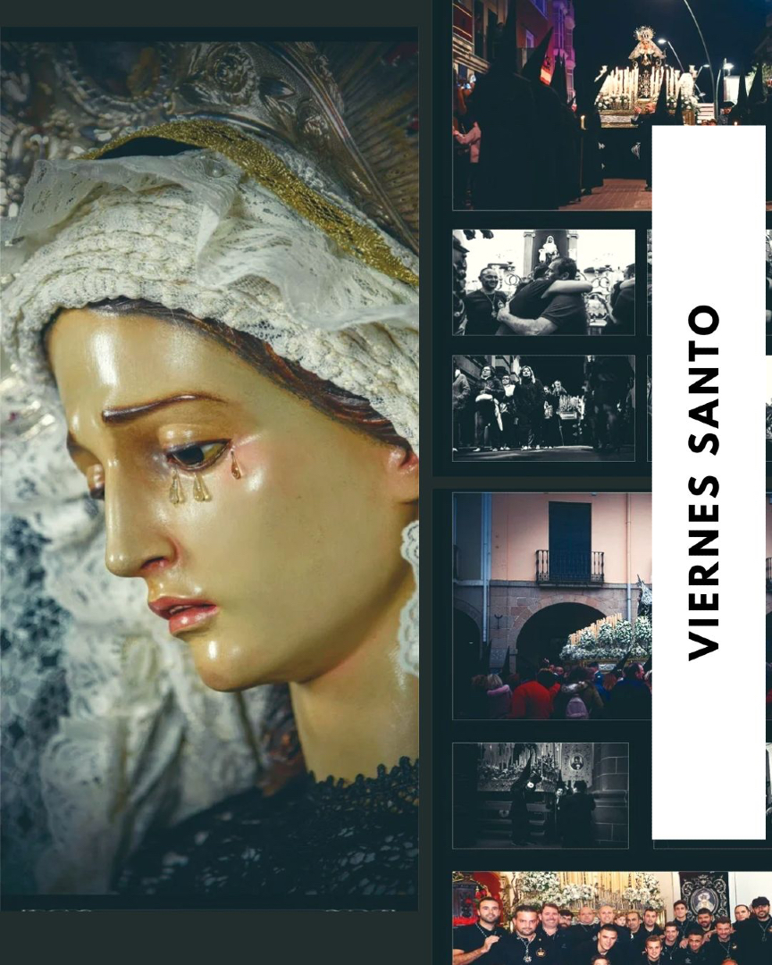 Mañana es Viernes Santo.
Itinerarios y toda la información en nuestra web. 

#SemanaSanta2025 #SemanaSantaVillanueva #Pasion2025 #JuntaDeCofradíasVvaSerena #SemanaSantaVillanovense