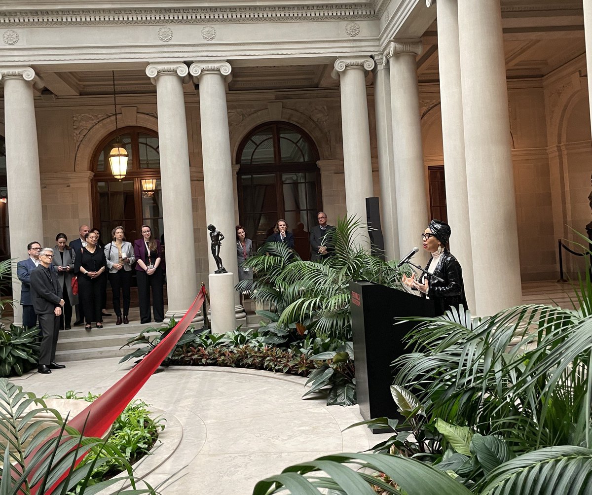 What an amazing honor to join the <a href="/frickcollection/">The Frick Collection</a> to cut the ribbon on their spectacularly renovated space along Museum Mile! Congrats to all who worked to reach this milestone.

Plan your visit today at frick.org!

(PS - admission is free for visitors aged 10–18!)