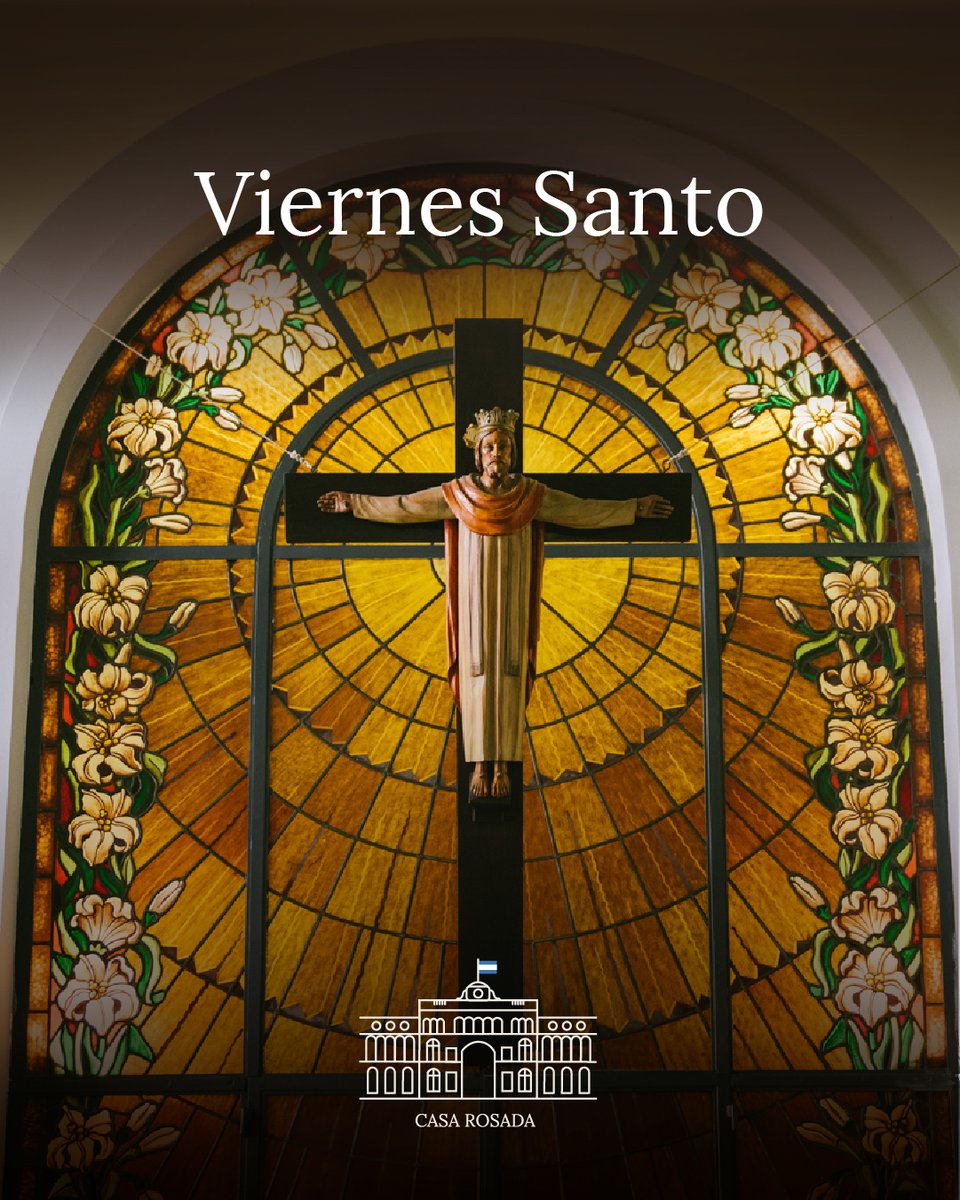 El Viernes Santo es el día más solemne de la Semana Santa, donde se recuerda la crucifixión y muerte de Jesús de Nazaret, una jornada para la reflexión y penitencia entre los argentinos.

La Casa Rosada acompaña en espíritu los distintos Via Crucis que se realizarán a lo largo
