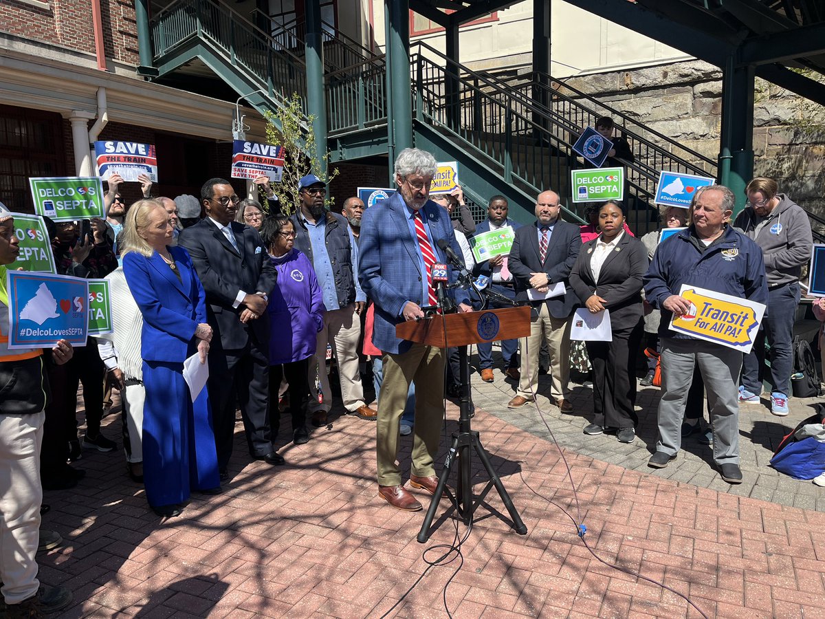 Elected officials are in Chester this morning to call on the Republican majority in the Pennsylvania senate to  provide full funding to support SEPTA. This comes a week after <a href="/SEPTA/">SEPTA</a> announced 45% service cuts and fare hikes amid a $213 million funding gap.