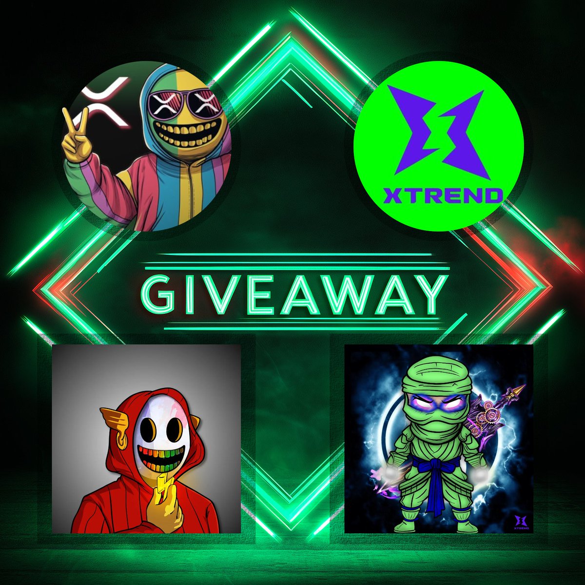 In the shadows of the #XRPL, the Ninja Hidden Clan stay WIZZIN 🥷✨

To honor those BANGERS, $WBC is giving away: 
🎁 1 SMILE #NFT
🎁 1 Ninja Hidden Clan #2 NFT

TO ENTER:
1️⃣ Like + RT
2️⃣ Follow <a href="/WizBangClub/">Wiz Bang Club</a> &amp; <a href="/XRPTRENDING/">XTREND - $XTR on #XRPL</a>
3️⃣ Tag 2 stealthy frens 🥷

⏳ 48hrs till the WIZZER