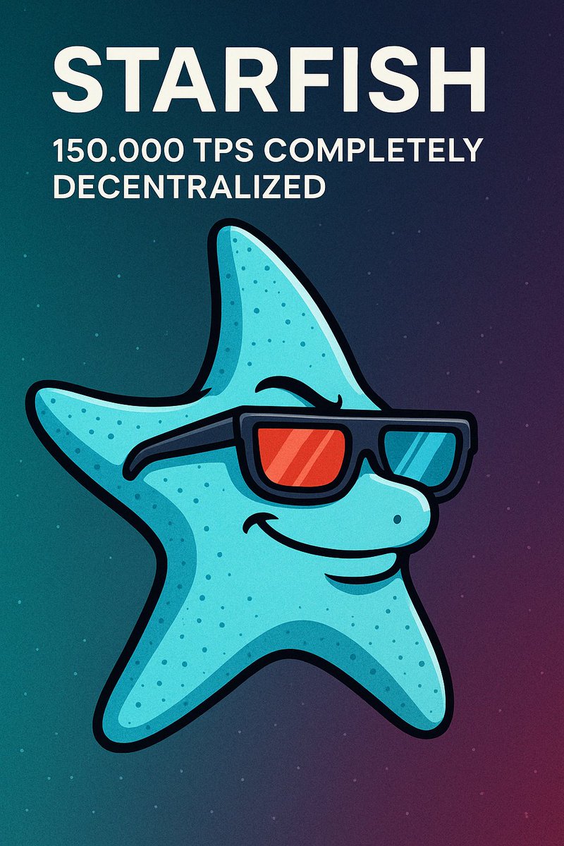 T h i s  i s  j u s t... 🤯   #IOTA 

Haven't seen anything like this 👀

💫Starfish Protocol: Scales like a beast

⚡️ 150,000 TPS (measured)
📦 512B tx size → ~76.8 MB/s
🧠 6.6 TB data/day
🔗 Linear scaling with validator count
🛡️ Data always recoverable with f+1 shards
🌍