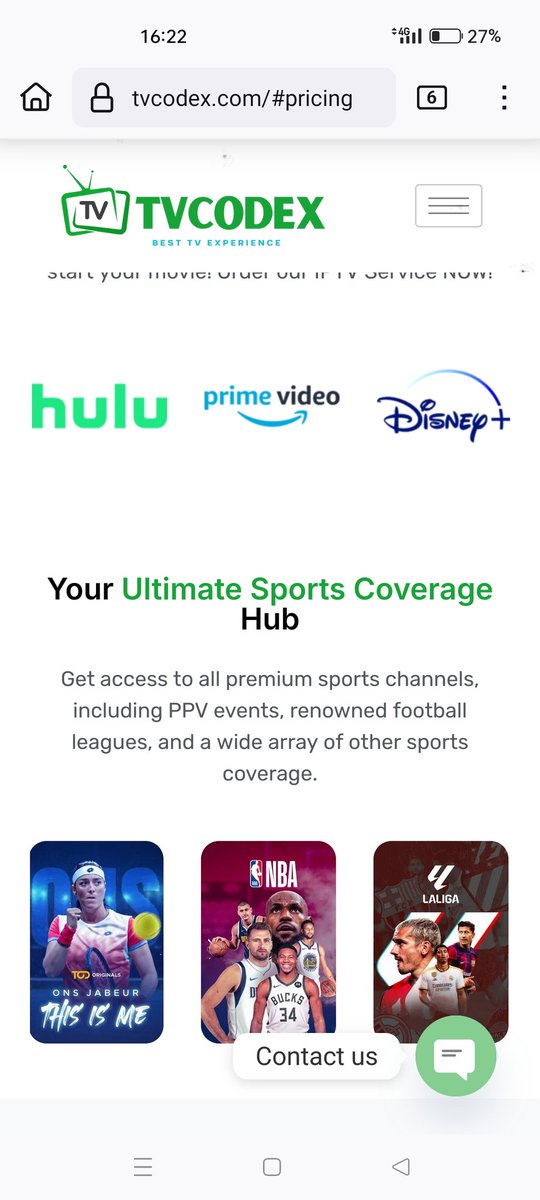 هل تبحث عن أفضل اشتراك TV لعام 2025؟
مع Tvcodex استمتع بأكثر من 66,000 فيلم ومسلسل وقنوات مباشرة بجودة تصل إلى 4K – بدون تقطيع وبدونVpn

جرب الخدمة مجانًا لمدة 24 ساعة
واكتشف الفرق بنفسك!
tvcodex.com

#TV #Tvcodex #اشتراك_ITV #قنوات_رياضية #ITV2025