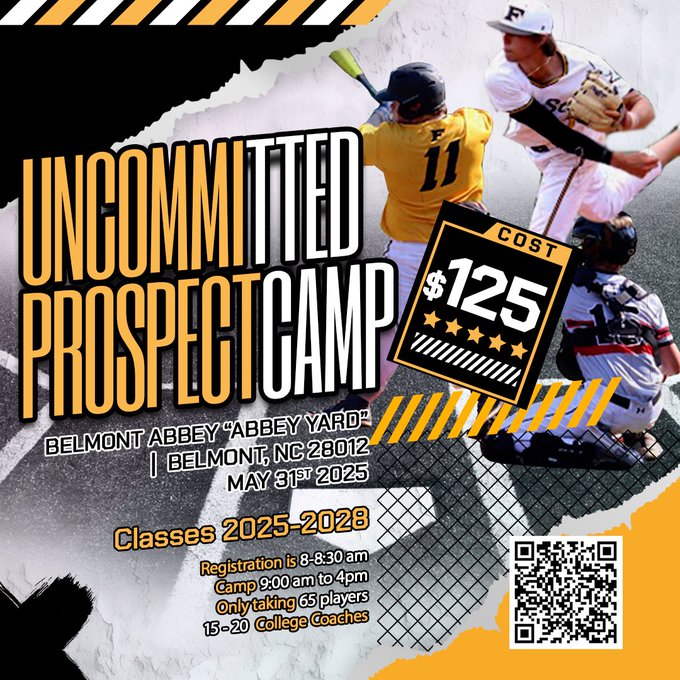 5 Star Select (@5starbennett) on Twitter photo Registration is filling up quickly. ONLY 15 SPOTS AVAILABLE. If you are Uncommitted 2025 and 2026, you may want to register! We have coaches from D2, D3, JUCO and NAIA attending! I am sure in a few weeks' registration will be closed! <a href="/top_facility/">Top Prospect Sports Organization</a>
playnsports.com/event/uncommit⦠Registration is filling up quickly. ONLY 15 SPOTS AVAILABLE. If you are Uncommitted 2025 and 2026, you may want to register! We have coaches from D2, D3, JUCO and NAIA attending! I am sure in a few weeks' registration will be closed! <a href="/top_facility/">Top Prospect Sports Organization</a>
playnsports.com/event/uncommitā¦