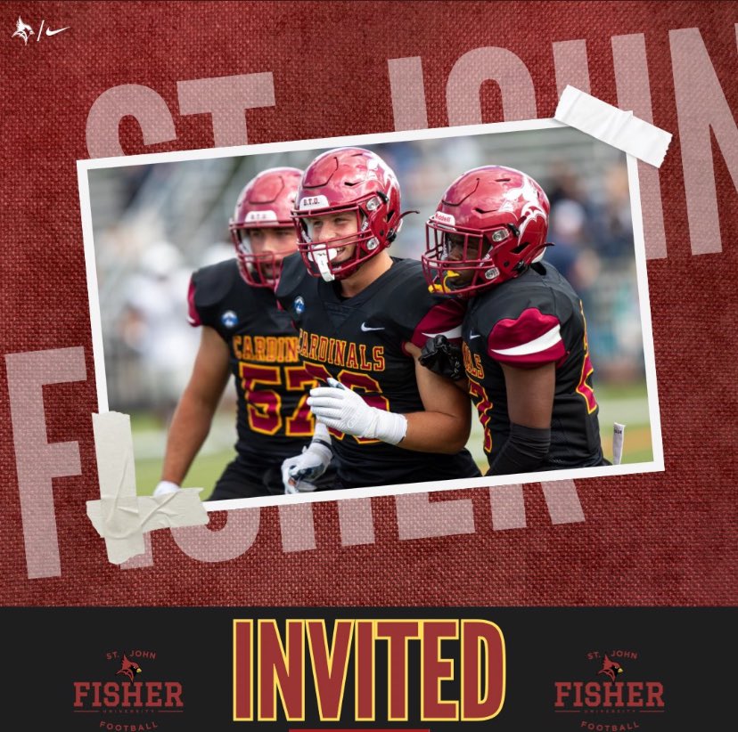 Thank you <a href="/Coach_Segala/">Brees Segala</a> for the personal prospect camp invite! Look forward to seeing you at the Red and Black camp on June 23!
<a href="/coach_tassone/">Dominick Tassone</a> <a href="/Coach_Keenan5/">Coach Sean Keenan</a> <a href="/Coach_RMattison/">Ryan Mattison</a> <a href="/SjfFootball/">Fisher Football</a> <a href="/Wesfbclinic/">Red and Black Football Clinic</a>