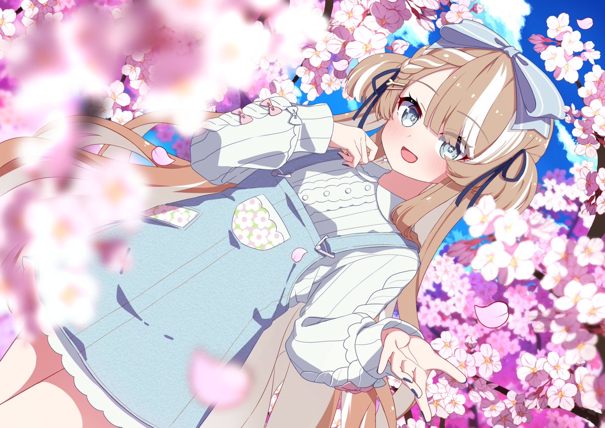 It's the perfect time to go sakura viewing... with Meeta! 🌸🧸🧹🌸

Art 🎨: @/ShimotsukiAoi19

Thank you for the delivery!
#Meetart #MeetaOsita #Skeb