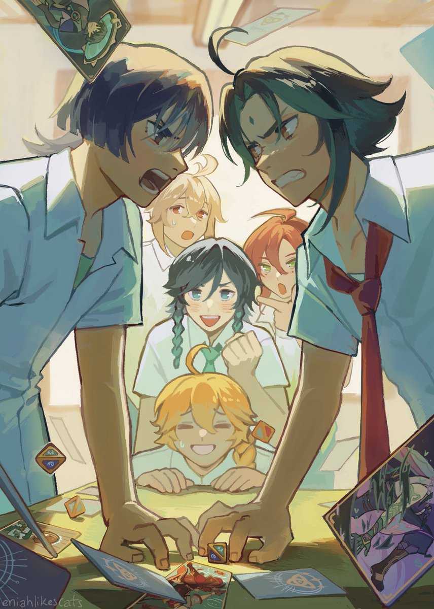 Page art i made for <a href="/Meriwether_Zine/">meriwether: Anemo Boys Zine ☁️🍃 PROJECT CLOSED!</a> !! Leftover sales are open right now :D