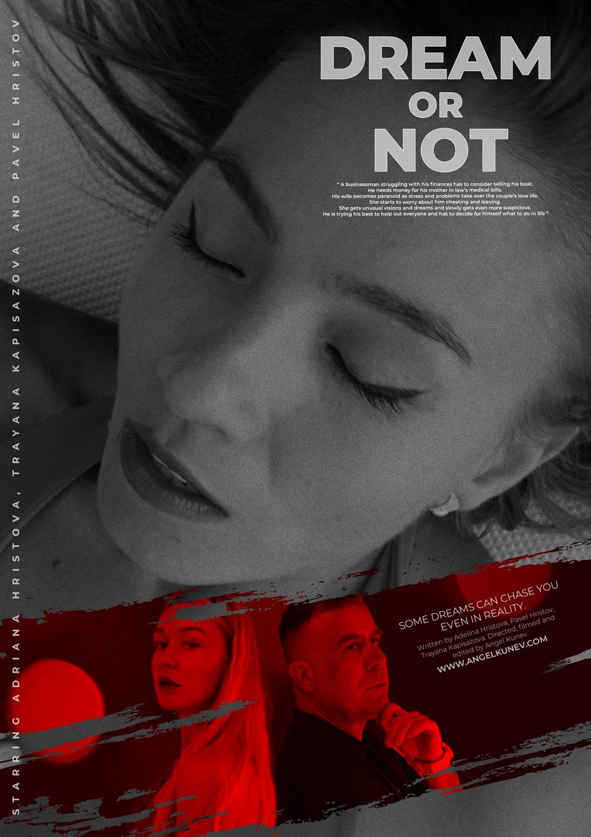 AngelKunev's tweet photo. We have finished post-production and production for " Dream or Not "!
More about the #shortfilm here : https://t.co/WLNERWnggZ
The official screening premiere for #bulgaria will be in the city of #varna at The Brick Port on 27/04/2025 : https://t.co/8XmDx1bPn8 https://t.co/Gxln6TAcKk