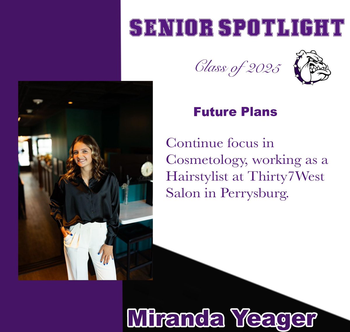 Today’s senior spotlight… Miranda Yeager! 
Instagram: shs.seniorspotlight