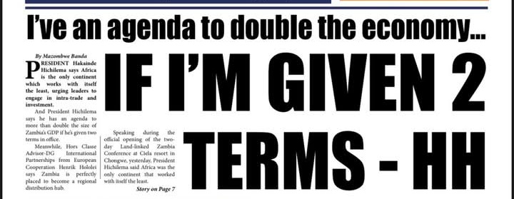 chewe_norman's tweet photo. @BuyoyaJonah Could this be one of his agenda he wants another term? WTF https://t.co/FdFvvZCPeT