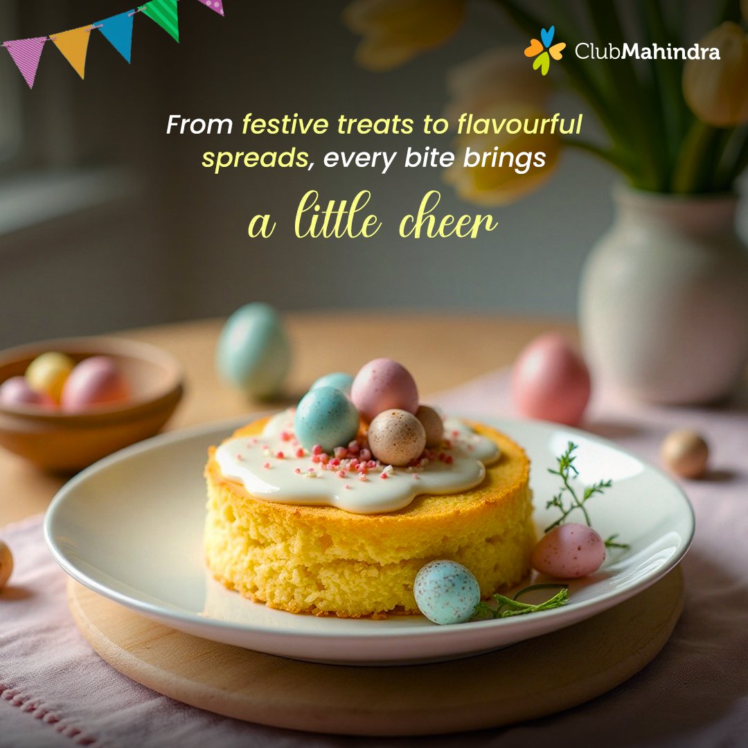 clubmahindra's tweet image. At Club Mahindra, Easter is more than just a day—it’s a celebration of Moments, Memories, and Magical Getaways. 

From scenic escapes to heartfelt stays and festive feasts, unwrap the joy of unforgettable experiences this season.

#EasterJoy #EasterVibes #SpringGetaway