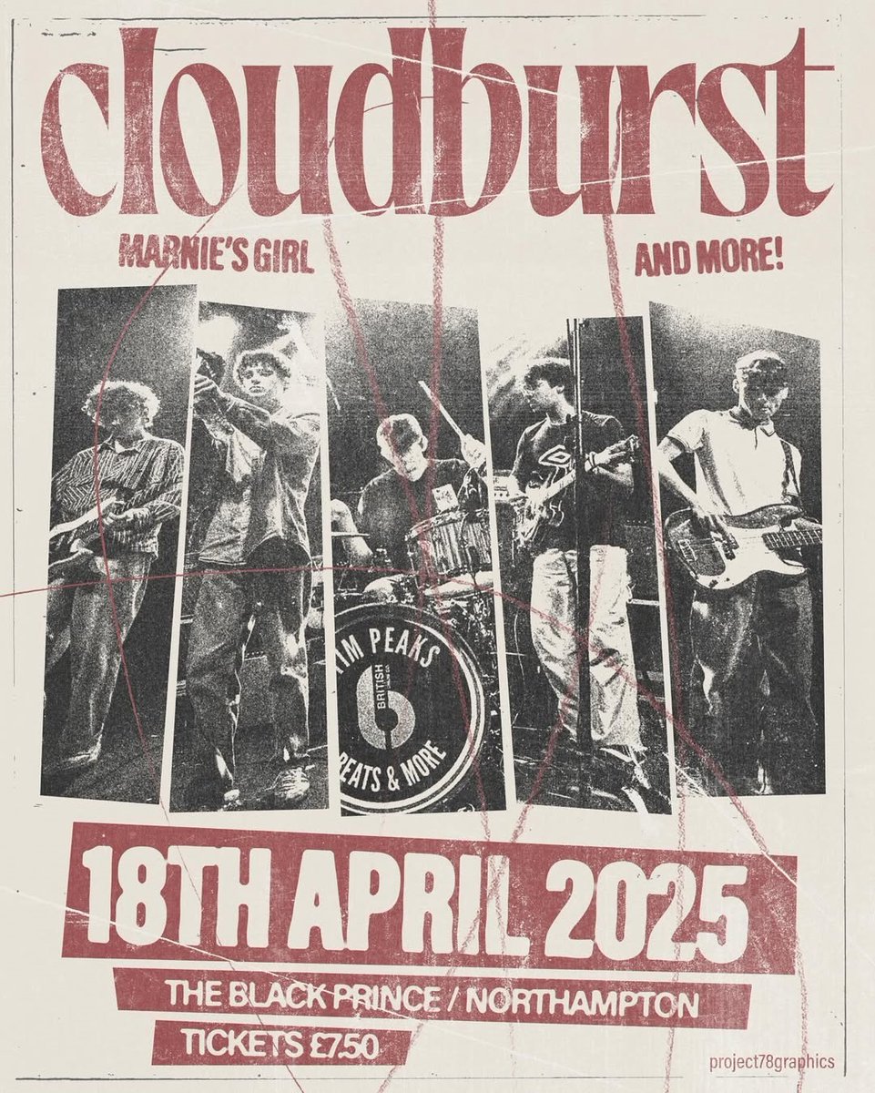 blackprincenn's tweet image. Friday&apos;s gig is local Britrockers @_CLOUDBURST__ plus Marnie&apos;s Girl and 10-Fall!

T1cket6 from skiddle.com/e/40500679 or pay on the door