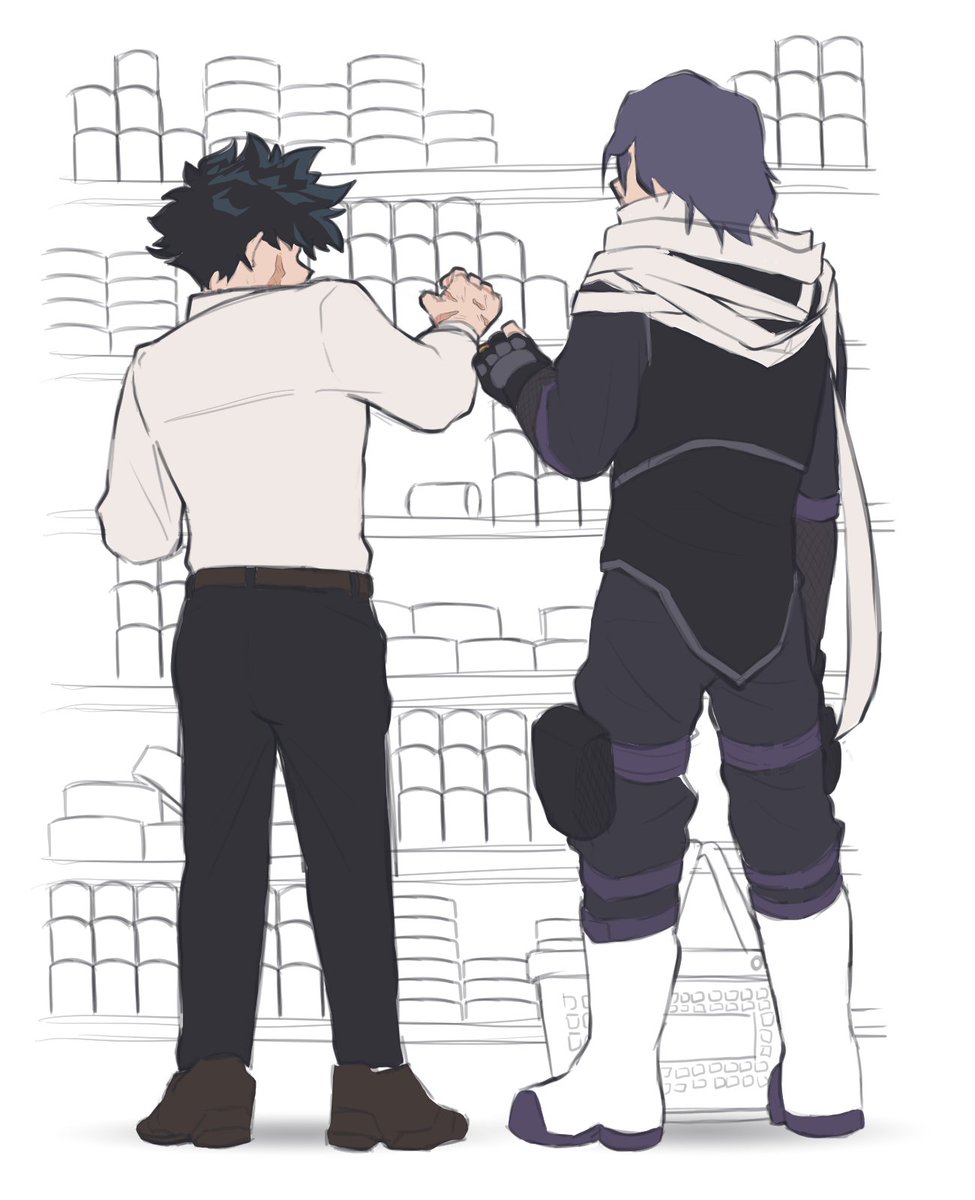 hitopiashinsou's tweet photo. Married shindeku shopping for the ugly fucking cat Shinsou picked up
.
#BNHA #shinsou #Midoriya https://t.co/Zuj3IQ81zV