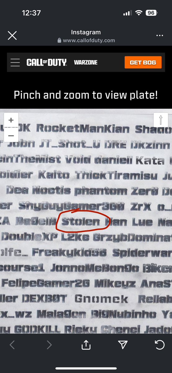 iago_emanuel's tweet photo. @StolenBR achei você na placa comemorativa de Verdansk. Muito massa 💥💥 https://t.co/fnRatCmQ8X