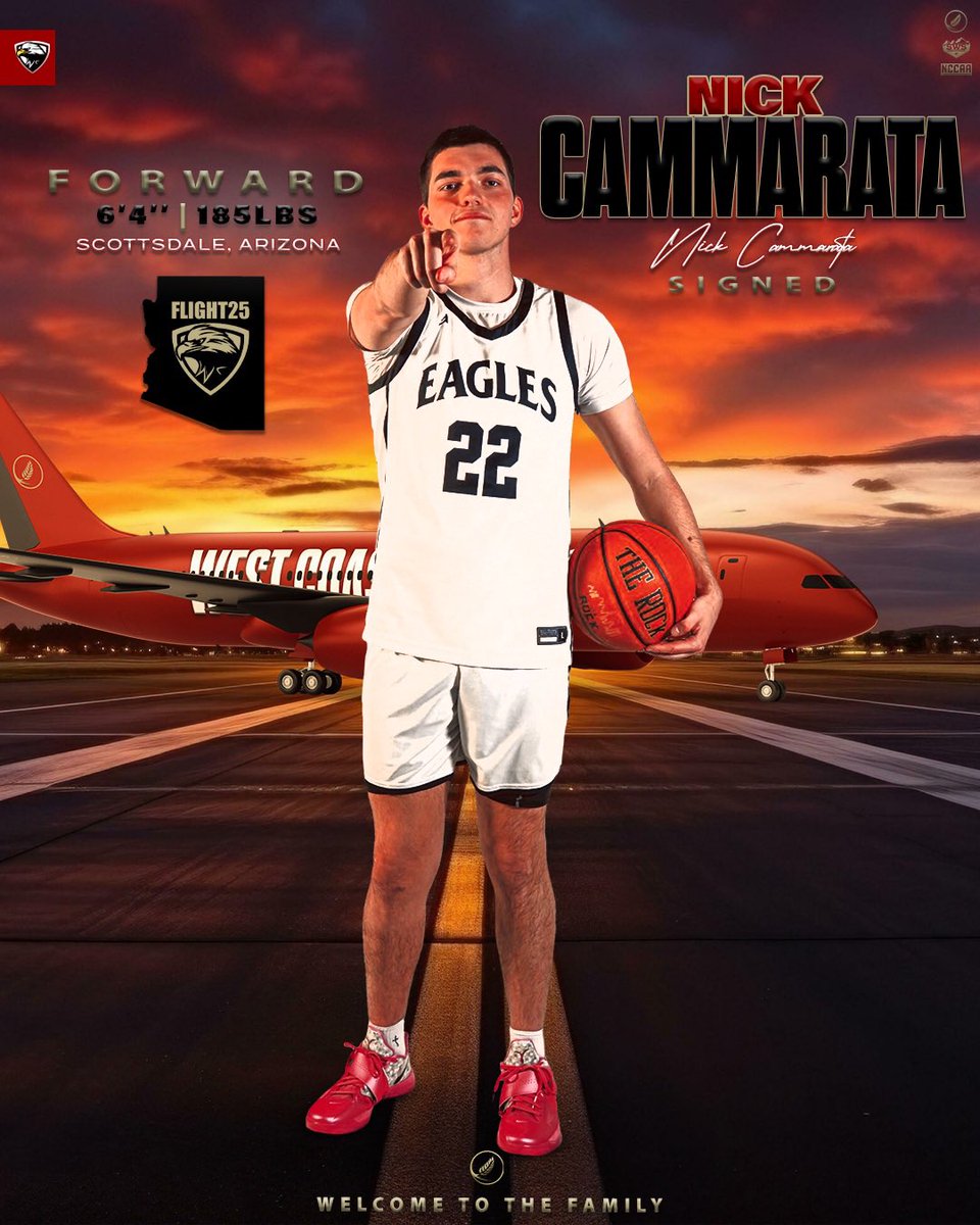 𝓢𝓲𝓰𝓷𝓮𝓭 ✍🏽

Nick will be coming from Saguaro High School in Scottsdale, AZ. Nick has been an energy guy for the SaberCats and looking to further his playing career with us here at West Coast!

Welcome to the Eagle family Nick!

#Flight25 🦅