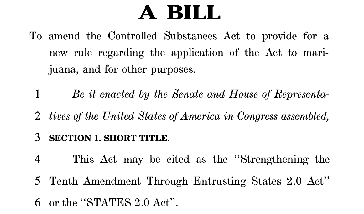 tomangell's tweet photo. NEW: Bipartisan members of Congress led by Rep. Dave Joyce (R-OH) filed a bill to end federal marijuana prohibition in legal states while also legalizing interstate cannabis commerce.

https://t.co/2wWO4eZMWp https://t.co/2wGTPU25xB