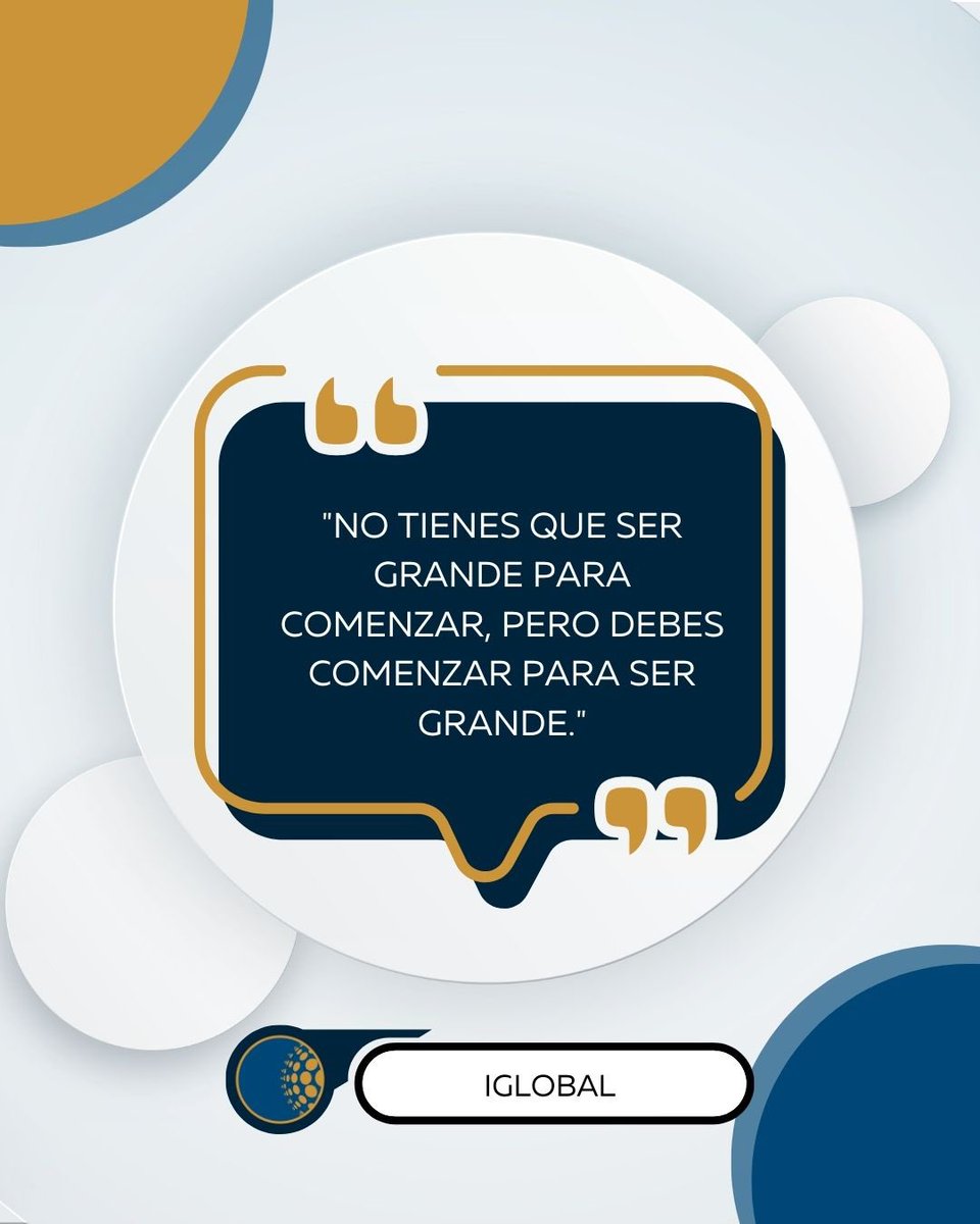 En el IGLOBAL, creemos en el poder de dar el primer paso hacia tus metas académicas y profesionales.

Hoy es el mejor momento para iniciar ese camino que te llevará a transformar tu futuro.

#IGLOBAL #EducaciónQueTransforma #FraseDelDía #MotivaciónAcadémica #CrecimientoPersonal